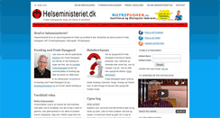 Desktop Screenshot of helseministeriet.dk
